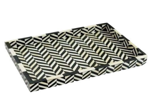 Plateau élégant en os incrusté, fait main, de luxe, pour le service et la décoration de la maison, plateau bohème en os incrusté au meilleur prix - Product Image 6