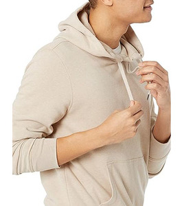 2025 Latest Design Men's Long Sleeve Pullover Hoodie Solid Color Custom Made Hooded <b>Sweatshirts</b> Hot Sale Blank Print - Product Image 3