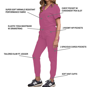 Medical Scrub Suit Uniform Hospital Nursing <b>Set</b> Custom Logo Wholesale <b>Doctor</b> Scrub Shaghaf Sports Wear Impex Sc2 100% Polyester - Product Image 2
