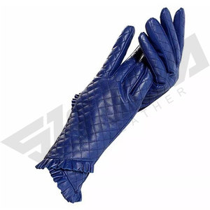 Women's Genuine Sheep Skin Leather Dress Gloves <b>Black</b> Gun Metal Zipper New Fashion for Daily Life Parties Winter Outdoor Use - Product Image 5