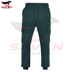 Vente en gros de joggers streetwear de haute qualité pour hommes, pantalon de survêtement en coton épais décontracté pour hommes, pantalon de sport pour la salle de sport et le fitness avec poches - Product Image 2