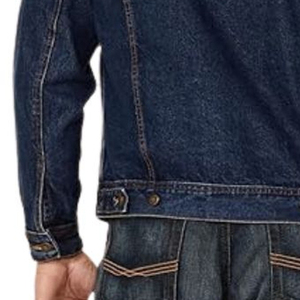 Men's Regular Fit Winter Light Denim Trucker <b>Jackets</b> 100% Cotton Windproof Button <b>Fleece</b> <b>Lining</b> Street Fashion Style - Product Image 4