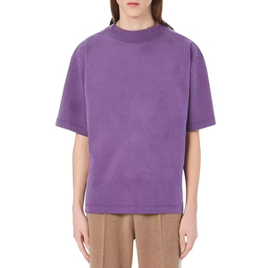 เสื้อยืดโอเวอร์ไซส์คุณภาพสูง ระบายอากาศได้ดี ล้างสีแบบแอซิดวอช สำหรับผู้หญิง คอกลม แขนสั้น ล้างสีแบบสโตนวอช สำหรับฤดูร้อน เหมาะสำหรับการพิมพ์ลายดิจิทัล - Product Image 3