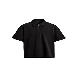 T-shirt personnalisé pour homme en mélange de coton tricoté, manches courtes, coupe ajustée, décontracté, pour le golf, respirant, qualité supérieure, uni sur le devant - Product Image 1