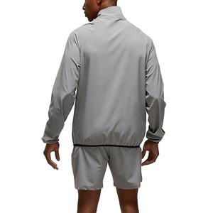 Custom Front Solid Eco-Friendly 100% Cotton Lightweight Running <b>Jacket</b> Track Shorts Set Summer Outfit Zip Sports Tracksuit for - Product Image 5