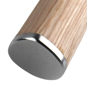 Couteau à pain de 9 pouces, lame dentelée en acier inoxydable, manche en bois blond, trancheuse de cuisine professionnelle pour couper le pain, les gâteaux et les pâtisseries - Product Image 5