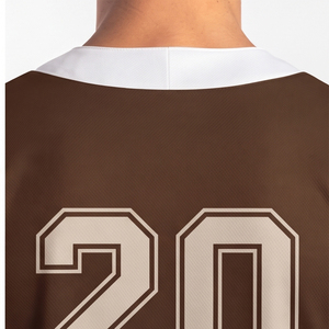 Premium Men's Baseball Jersey Sports Men's Baseball Jersey 100% Polyester Men's Baseball Jersey Full Button Custom - Product Image 5
