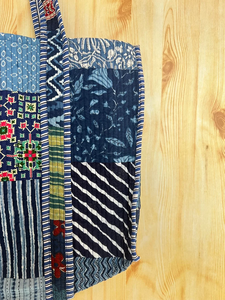 Sac fourre-tout matelassé patchwork en gros – Grand sac à main en coton à bandoulière pour femme - Product Image 2