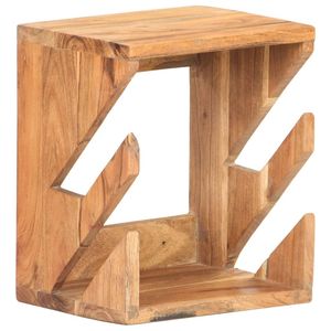 Support mural pour skateboard en bois d'acacia massif 9,8''x7,9''x11,8'' Rangement mural en bois massif - Product Image 1