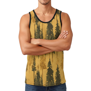 Camiseta sin mangas de camuflaje personalizada para hombre, precio al por mayor, tela de secado rápido, ropa deportiva para exteriores, camisetas sin mangas para hombre - Product Image 4