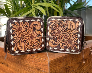 กล่องเก็บเครื่องประดับสำหรับเดินทางทำจากหนังทำมือแบบพกพากล่องเครื่องประดับหนังวัวคุณภาพสูงใหม่หรูหรา - Product Image 3