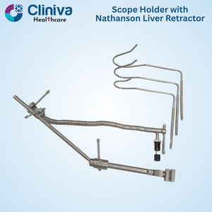 Support flexible pour instruments chirurgicaux avec écarteur hépatique Nathanson – Instruments chirurgicaux réutilisables de haute qualité - Product Image 2