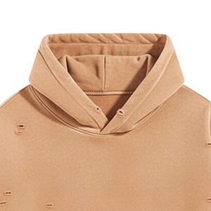 Sweat à capuche décontracté pour homme, effet vieilli et usé, style urbain - Product Image 3