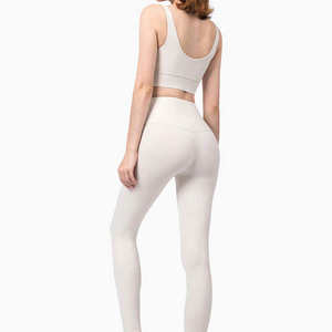 Ensemble de yoga taille haute sans coutures 2 pièces pour femme – Tenue de sport, soutien-gorge de sport et leggings pour la gym et le fitness - Product Image 2