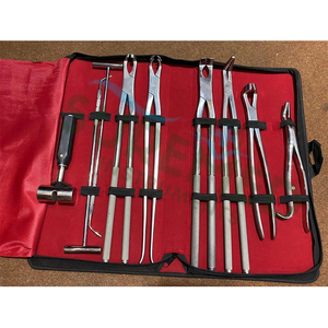 Ensemble d'instruments dentaires équins professionnels, outils dentaires vétérinaires pour chevaux, ensemble d'instruments dentaires équins en acier inoxydable - Product Image 6