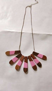Exclusive Resin Pebble Bead Necklace Modern Handmade Fashion Jewelry Statement <b>Neck</b> <b>Chain</b> for Women Boutique Fashion - Product Image 6