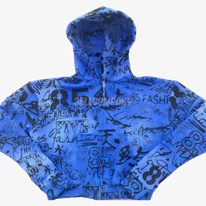 Urban Graffiti Zip-Up Hoodie and <b>Sweatpants</b> <b>Set</b> - Product Image 5