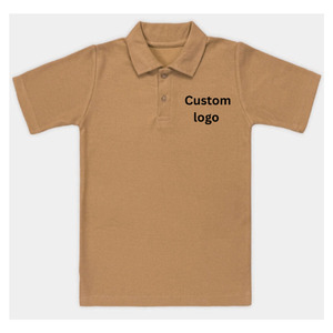 Men <b>polo</b> Solid for Shirt Knitted Short Sleeve Breathable Fabric Design Button Regular Fit Polyester/Cotton Custom Logo printing - Product Image 3