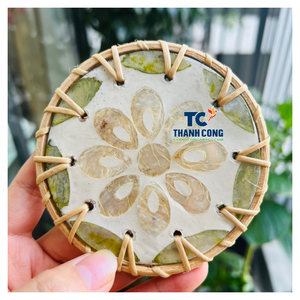 Fabricante confiable de posavasos de ratán hechos a mano de primera calidad, surtido con origen en RATTAN COASTER VIETNAM para comercio al por mayor. - Product Image 1