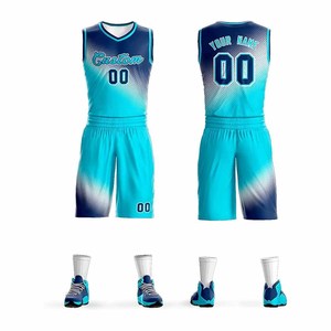 ชุดบาสเก็ตบอลสั่งทำได้ พร้อมชื่อ เบอร์ และโลโก้  แบบพิมพ์ลาย sublimation เสื้อและกางเกงบาสเก็ตบอล - Product Image 4