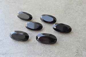 Ónix Negro Natural Facetado en Forma de Pera, Gran Forma Ovalada, Calibrado, Joyería al por Mayor, Piedra Preciosa Suelta - Product Image 5