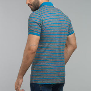 Material de algodón a rayas para hombre, polos de manga corta, ropa de verano para hombre, cuello levantado, diseño en blanco, polos de estilo callejero - Product Image 3