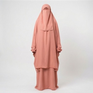 Elegant Handmade Muslim <b>Abaya</b> for Dress for Women Wholesale Comfortable Breathable Lightweight Polyester Fabric Style - Product Image 1