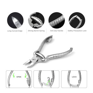 Cortauñas de Podología de Alta Resistencia para Uñas Gruesas y Encarnadas, Herramienta de Podología para Uñas Encarnadas, Color Plateado - Product Image 3