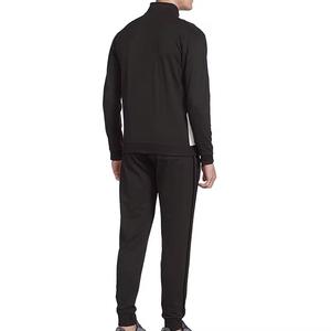 Lightweight solid running sweat suit Crew neck custom jogging sweatsuit Eco-friendly breathable material <b>tracksuit</b> - Product Image 4