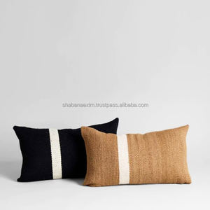 Funda De Almohada tejida 100% funda de cojín de algodón funda de almohada para decoración del hogar de fabricante indio - Product Image 6