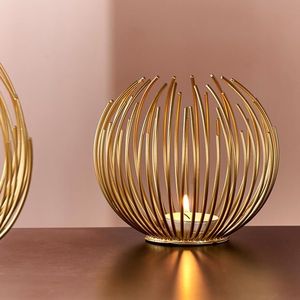 Support de bougie en laiton de style nordique, élégant porte-bougie en métal pour la décoration moderne de la maison, porte-encens - Product Image 3