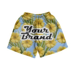 ชุดเซ็ตฤดูร้อนลายดอกพิมพ์เต็มตัว ดีไซน์ทันสมัย คุณภาพพรีเมียม รับสกรีนโลโก้ สไตล์สตรีทแวร์ Y2K ฮิปฮอป วินเทจ ชุดชายหาด - Product Image 4