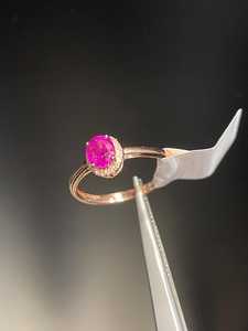 แหวนเงินแท้ 925 ชุบทอง ประดับทับทิมทรงรัศมี ดีไซน์หรูหรา ระดับพรีเมียม สำหรับของขวัญเครื่องประดับวินเทจสำหรับผู้หญิงที่ได้รับการรับรอง - Product Image 5