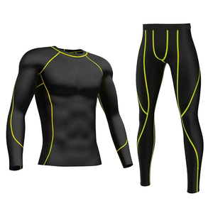 Nouvel Arrivage – Ensemble de Compression Homme en Gros, Couleur Unie, Décontracté et Tendance, Deux Pièces, Respirant, Extensible dans les Quatre Sens - Product Image 6