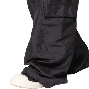 Wholesale Price <b>Oversized</b> Customized Baggy Fit Drawstring Nylon <b>Cargo</b> Pockets Stacked Men <b>Pants</b> BY BS 2026 - Product Image 6