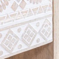Table de chevet en bois de manguier Vandana Amber Balance avec rangement