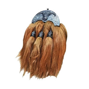 Kilt écossais semi-formel pour hommes, fait main, en tissu de laine tartan, avec fermeture à ardillon, pour uniforme de fanfare, et sac en cuir - Product Image 2