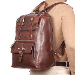 100% Genuine Leather Made Waterproof And <b>Light</b> <b>Weight</b> Leather <b>Backpacks</b> Customized Multi Pockets Design <b>Backpacks</b> - Product Image 4
