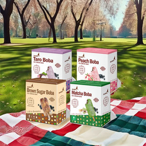 Boîte d'emballage du fabricant de thé à bulles saveur de taro congelée à la crème glacée Boba de qualité supérieure - Product Image 2