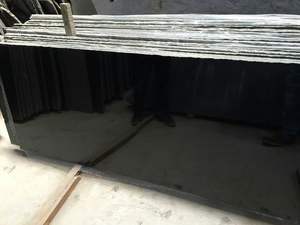 Losas Grandes de Granito Negro Natural, Baldosas de Mármol Pulido, Diseño Moderno para Cocina, Baño, Sala de Estar, Comedor, Piso de 20 mm de Espesor - Product Image 3