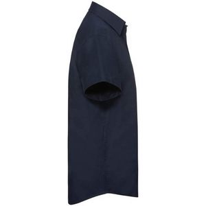 Chemise Oxford sur mesure à manches courtes pour homme, collection personnalisée, entretien facile, 15,5 pouces, blanc - Product Image 3