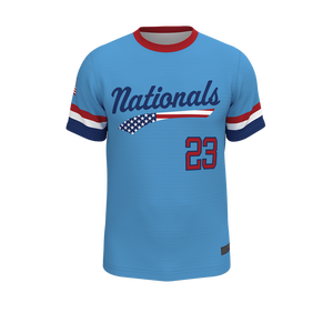 Breathable Moisture Wicking Crew Neck Baseball Jersey Half Sleeve Custom Athletic Team Uniform Sports <b>Shirt</b> Summer 100% - Product Image 1