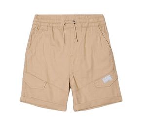 Shorts cargo Bermuda tendance pour garçons, coupe classique, 100 % coton respirant, multi-poches, décontractés, été, taille élastique pour enfants - Product Image 1
