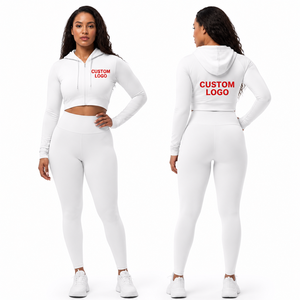 Trending <b>Workout</b> Sets for Women High Stretch Breathable Sports <b>Jacket</b> and Yoga Leggings Active Wear Women Clothing - Product Image 2