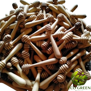Cuillère en bois personnalisée avec logo, ustensile de cuisine en bois naturel fait main, outil de service personnalisé pour la promotion de la marque, cadeaux - Product Image 1