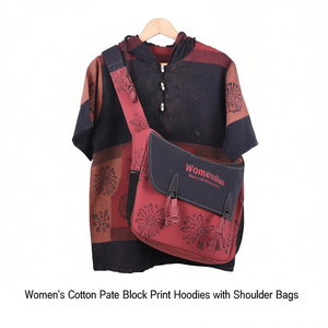 Sudaderas con Capucha de Algodón para Mujer con Estampado Pate y Bolsillos en los Hombros - Product Image 3