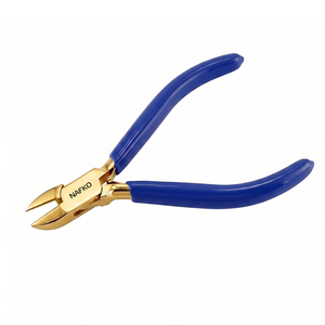 Pince coupante latérale de précision 120 mm en acier inoxydable, pince coupante à fil avec poignée PVC personnalisable, équipement pour la bijouterie, la fabrication de perles et l'artisanat - Product Image 1
