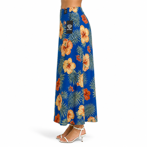 Nouvelle Robe Longue Hawaïenne Florale Tropicale pour Femme, Taille Naturelle, Style Aloha Fluide et Respirant, Idéale pour la Plage, les Vacances Insulaires et l'Automne - Product Image 5