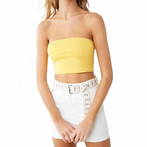 Hot Sale Women's Tube <b>Tops</b> in the Latest Style Slimming Tube <b>Top</b> With Off Shoulders and No Sleeves best selling with custom - Product Image 1