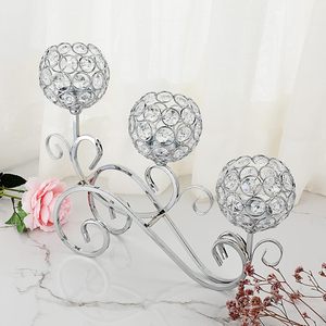 Crystal Bowl <b>Tealight</b> <b>Holder</b> Candelabra Crystal Votive Candle Stand for Dining Table Home Decor Wedding Centerpieces - Product Image 6